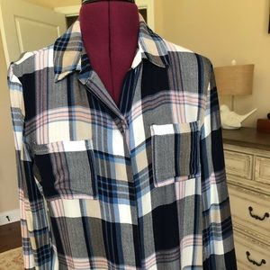 Liverpool fun flannel top for fall!🍂